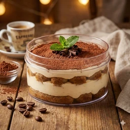 THE BAKING CURV ACRYLIC ROUND TUB N54 200ML | Tiramisu