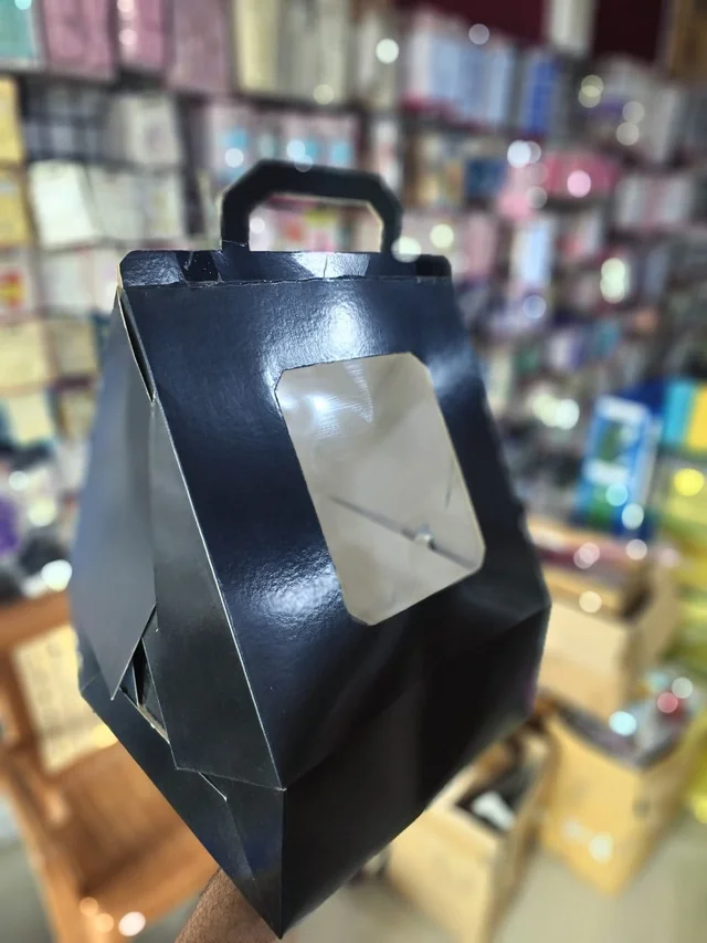 The Baking Curv 12 Inch Triangle Tall Cake Box – Unique & Sturdy Box for Designer Cakes and Slices