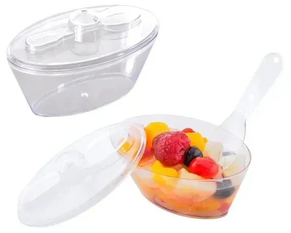 THE BAKING CURV MOOUSE CUP OVAL SMALL WITH SPOON (DK-146)