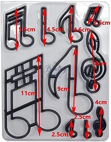 Music Silhouette Cookie Cutter