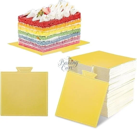 The Baking Curv Square Pastry Base – Ready-to-Bake Puff Pastry Sheet for Tarts, Pies & Snacks - Pack of 25