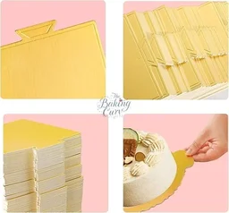 The Baking Curv Square Pastry Base – Ready-to-Bake Puff Pastry Sheet for Tarts, Pies & Snacks - Pack of 25