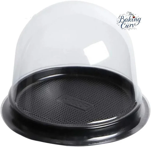 The Baking Curv Large Plastic Dome – Ideal for Muffins, Cupcakes & Pastries (10x9cm) - Pack of 10