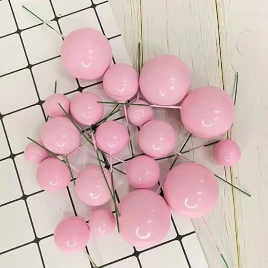 Faux Ball Pink – Decorative Balls for Cakes, Crafts & Festive Decor