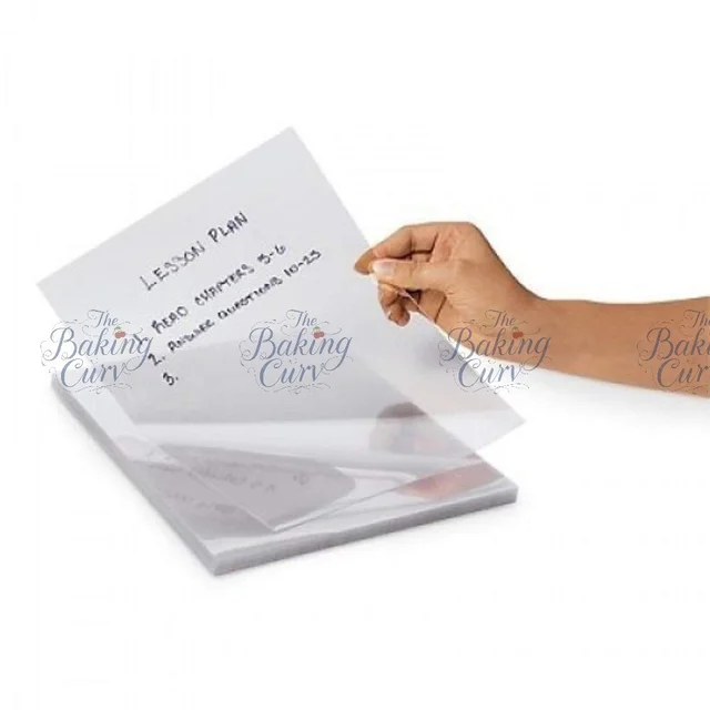 The Baking Curv Premium OHP Transparency Film A4 Size - Pack Of 10