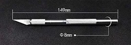The Baking Curv Precision Craft Knife – Sharp Detailing Cutter for Fondant, Stencils, Detail Pen Knife With 5 Interchangeable Sharp Blades