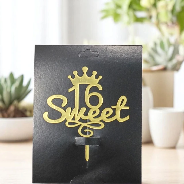 Sweet 16 Cake Topper 
