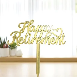 Happy Retirement Cake Topper