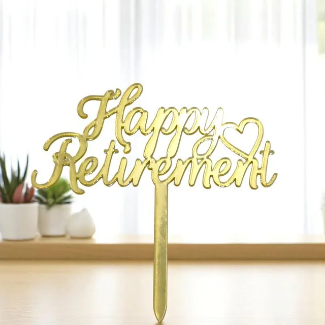 Happy Retirement Cake Topper