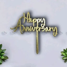 Happy Anniversary Cake Topper