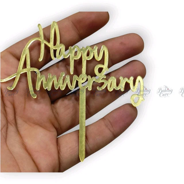 Happy Anniversary Cake Topper