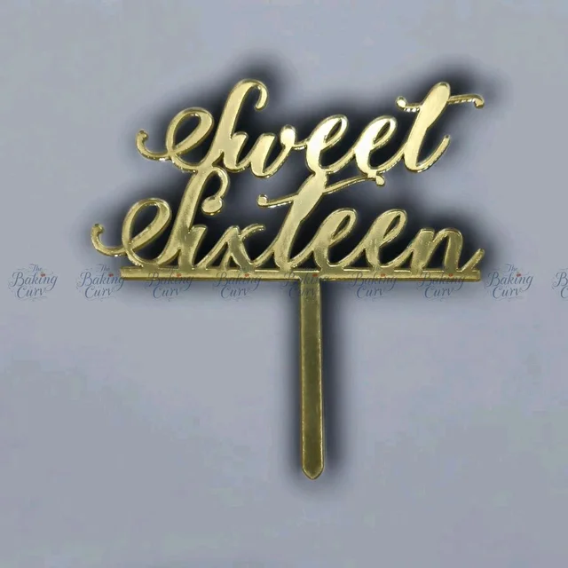 Sweet 16 Cake Topper
