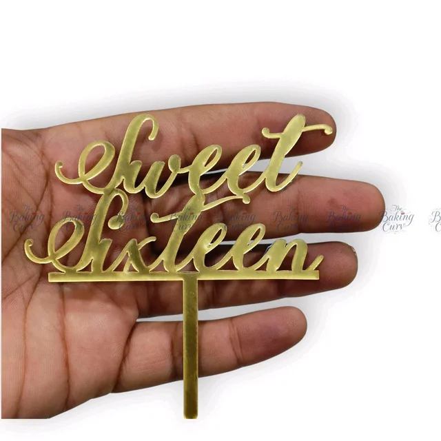Sweet 16 Cake Topper