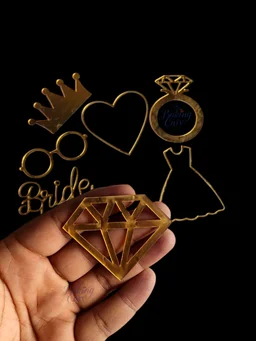 Bride To Be Cutout Cake Topper