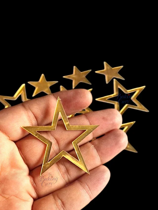 Star Shape Cutout Cake Topper