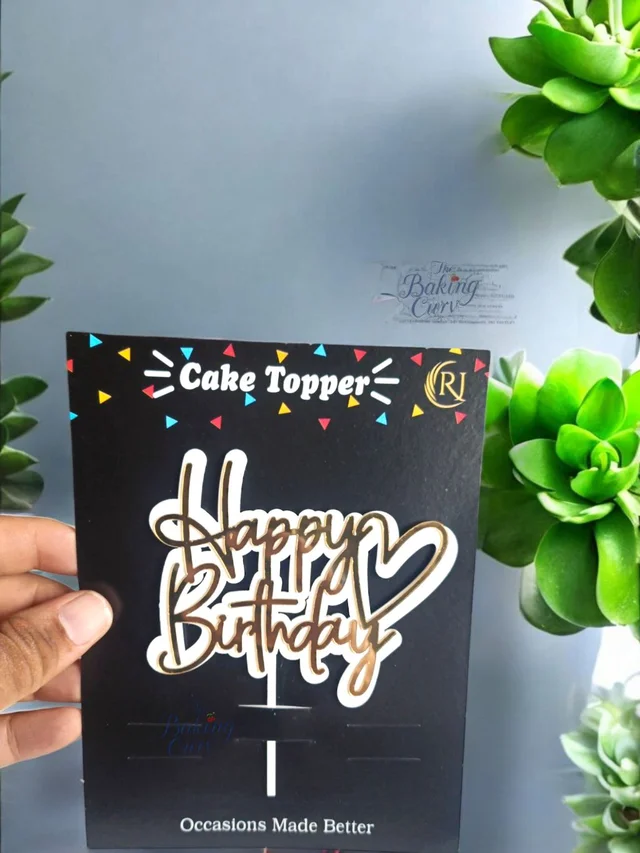 Happy Birthday Cake Topper
