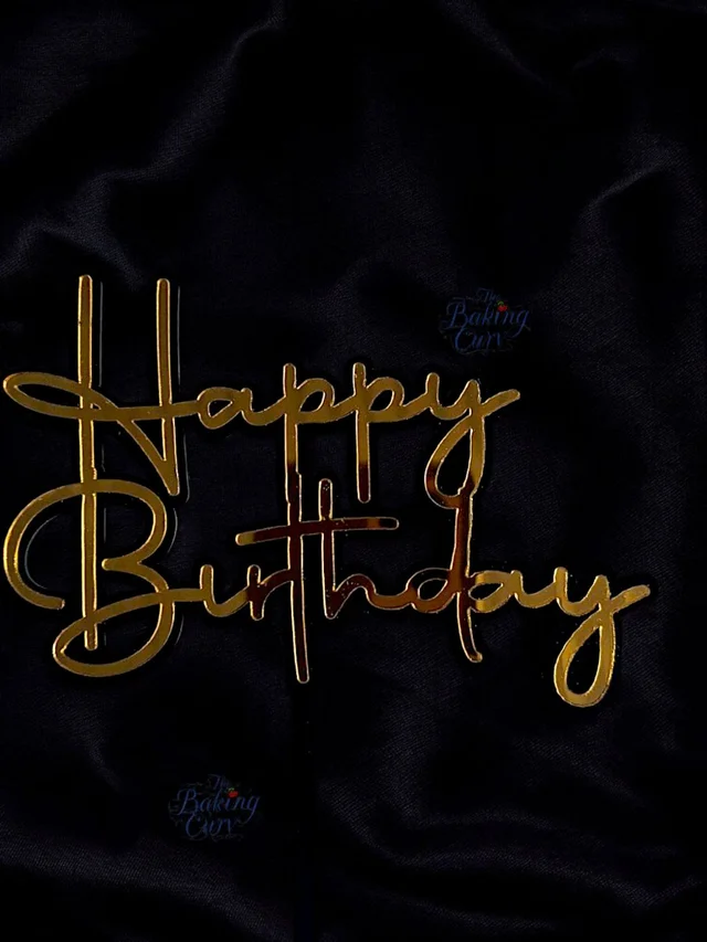Happy Birthday Cake Topper