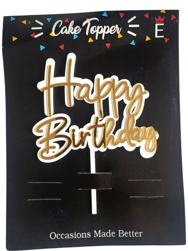 Happy Birthday Cake Topper