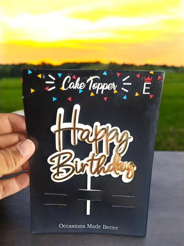 Happy Birthday Cake Topper