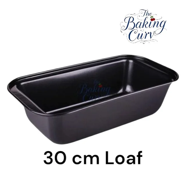 The Baking Curv 25 cm Non-Stick Bread Loaf Tin – Ideal for Baking Cakes, Breads - 30 Cm