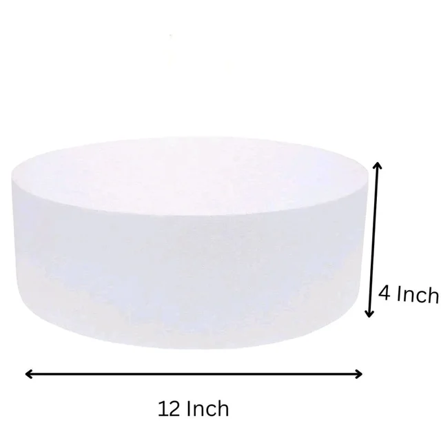 The Baking Curv High Density Dummy Cake 12 X 4|Cake Decoration