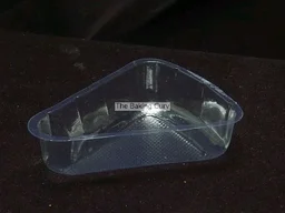 The Baking Curv 50 PCS Transparent Plastic Triangle Pastry Pacakging Tray (Size 3.8 x 3.4 Inches, Height 1.1 Inches Capacity ~100 Grams)