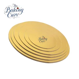 The Baking Curv Reusable Round MDF Cake Base 16x16 – Ideal for Professional Cake Presentation (Pack Of 5)