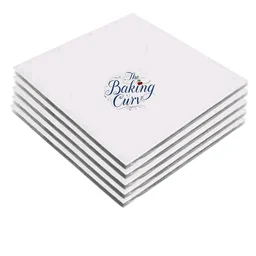 The Baking Curv Reusable Square MDF Cake Base 10x10 – Ideal for Professional Cake Presentation (Pack Of 10)