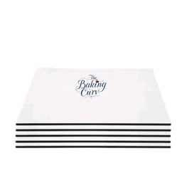 The Baking Curv Reusable Square MDF Cake Base 10x10 – Ideal for Professional Cake Presentation (Pack Of 10)