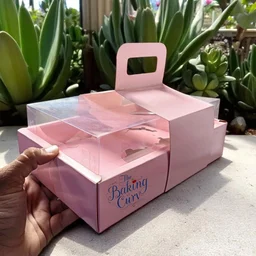 The Baking Curv 6 Cavity Cup Cake Box