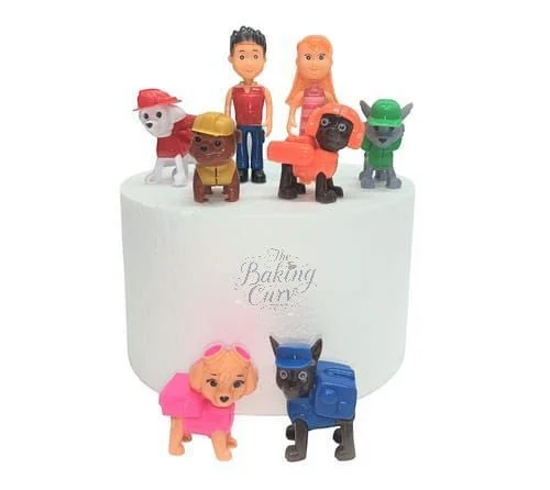 The Baking Curv Paw Patrol Figurine Set