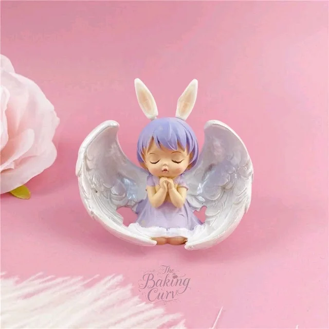The Baking Curv Sleeping Angel Cake Topper