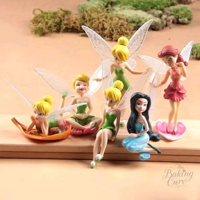 The Baking Curv Cake Topper Tinker Bell Dolls Set