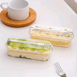 The Baking Curv Oblonged Pvc Rectangle Transperent Container