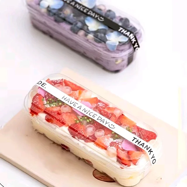 The Baking Curv Oblonged Pvc Rectangle Transperent Container