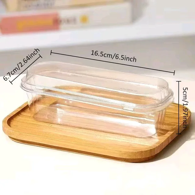 The Baking Curv Oblonged Pvc Rectangle Transperent Container