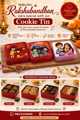 Rakshabandhan Cookie Tin Red