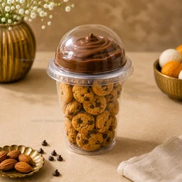 The Baking Curv Cookie Dip Cups - Long Glass 500ml, Pack Of 50