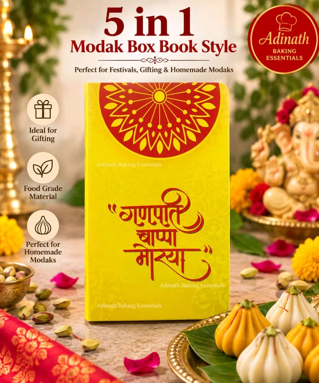 5 In 1 Modak Box Book Style 
