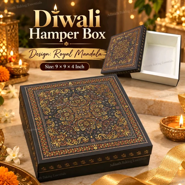 The Baking Curv Diwali Hamper Box - Royal Mandala