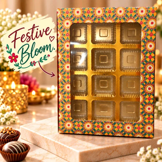 12 Cavity Box - Festive Bloom