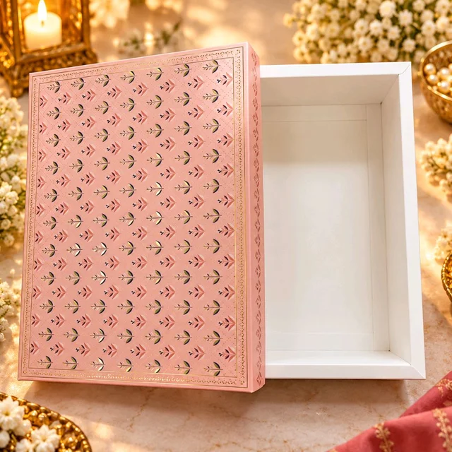 Royal Rose Floral Print Hamper Box