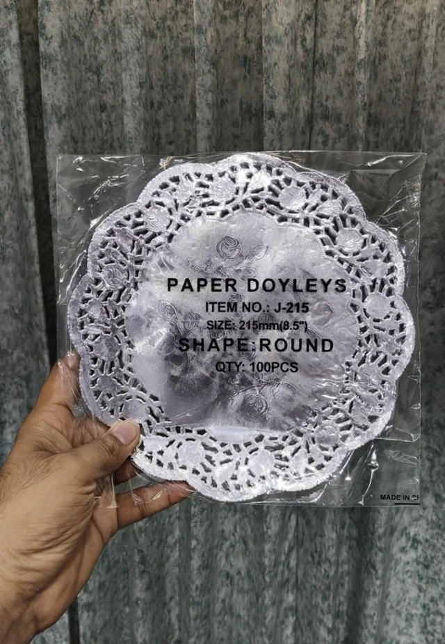 Paper Doilies | Round Placemats | Decorative Accessories | Disposable Paper Mats Silver Round (Pack of 100) - 6.5 Inch