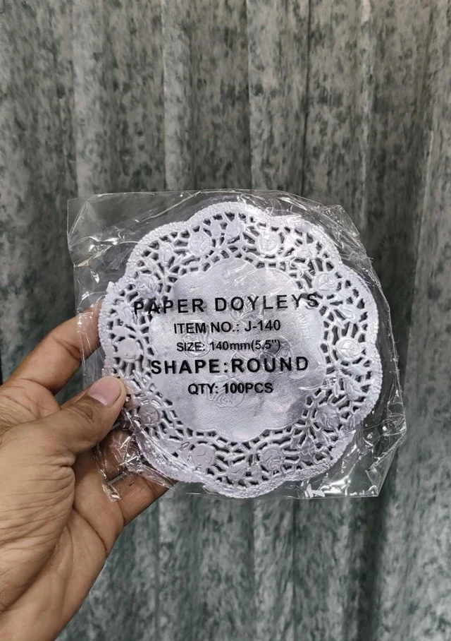Paper Doilies | Round Placemats | Decorative Accessories | Disposable Paper Mats Silver Round (Pack of 100) - 6.5 Inch
