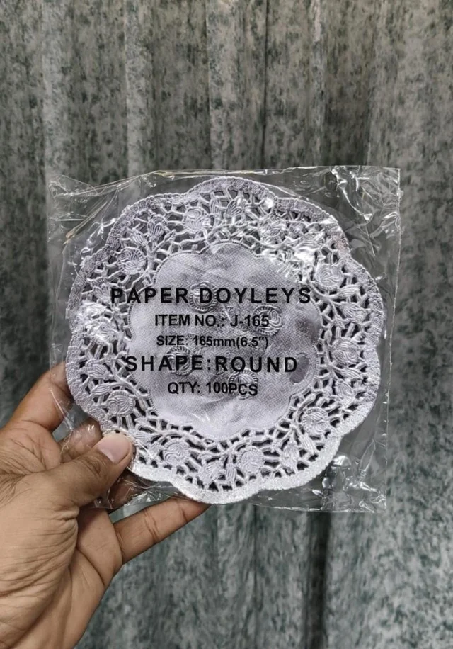 Paper Doilies | Round Placemats | Decorative Accessories | Disposable Paper Mats Silver Round (Pack of 100) - 6.5 Inch