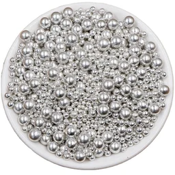 The Baking Curv Cake Topper Silver Sprinklers Mix Size (Imported Super Quality)