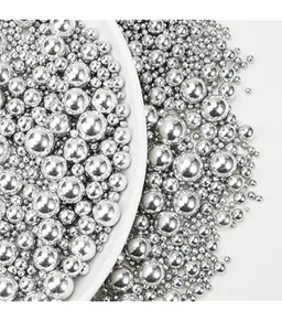 The Baking Curv Cake Topper Silver Sprinklers Mix Size (Imported Super Quality)