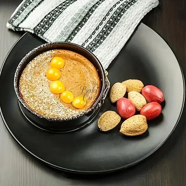 The Baking Curv Round Springform Cake Mould Set – 2pcs Non-Stick Removable Base Tins for Cheesecake & Baking