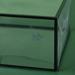 The Baking Curv Transparent 10x10 PVC Hamper Boxes with Handle – Square Gift Packaging Boxes for Hampers & Return Gifts - Pack of 5