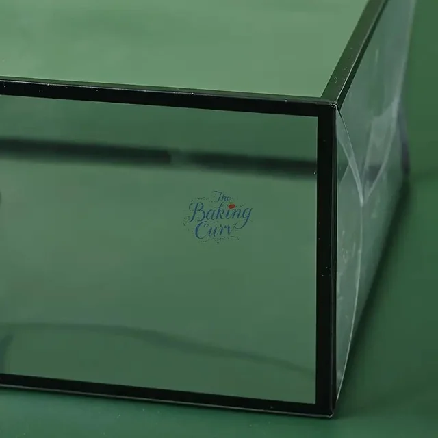The Baking Curv Transparent 10x10 PVC Hamper Boxes with Handle – Square Gift Packaging Boxes for Hampers & Return Gifts - Pack of 5